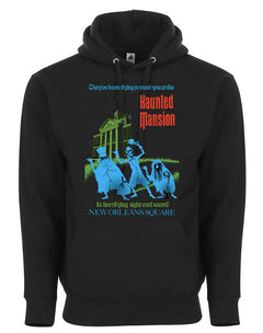 The Haunted Mansion Poster Disneyland Hitch Hiking Ghosts Graphic Tee Shirt