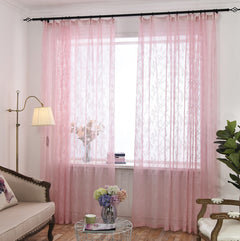 Korean Lace Sheer Curtain with Wave Design (Wholesale)