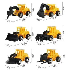 Construction Vehicle Cake Decoration Toy Set for Kids