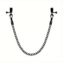 Metal BDSM Nipple Clamps with Single Chain for Couples