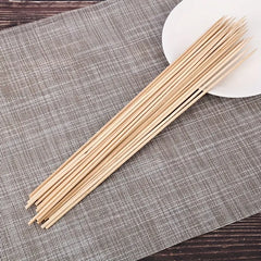 100 Natural Bamboo Skewers for BBQ and Parties