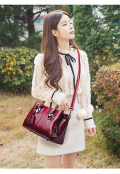 Soft Leather Boston Shoulder Bag