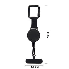 Outdoor Retractable Buckle Lanyard With Magnetic Suction