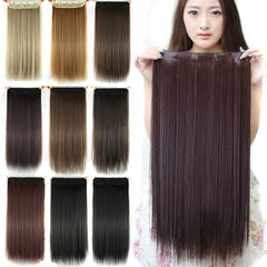 Seamless Clip-In Straight Hair Extension Piece