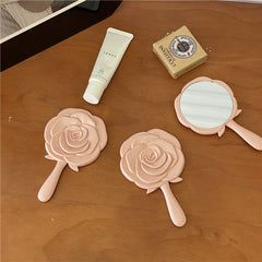 Portable Mini Rose Flower Makeup Mirror for Students