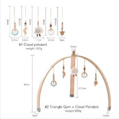Wooden Baby Fitness Play Gym