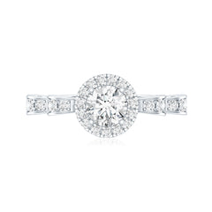Lab Grown Diamond Minimal Engagement Ring For Her