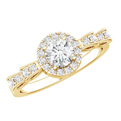 Lab Grown Diamond Minimal Engagement Ring For Her
