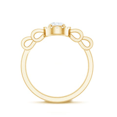Lab Grown Diamond Minimal Engagement Ring For Her