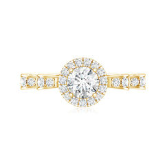 Lab Grown Diamond Minimal Engagement Ring For Her