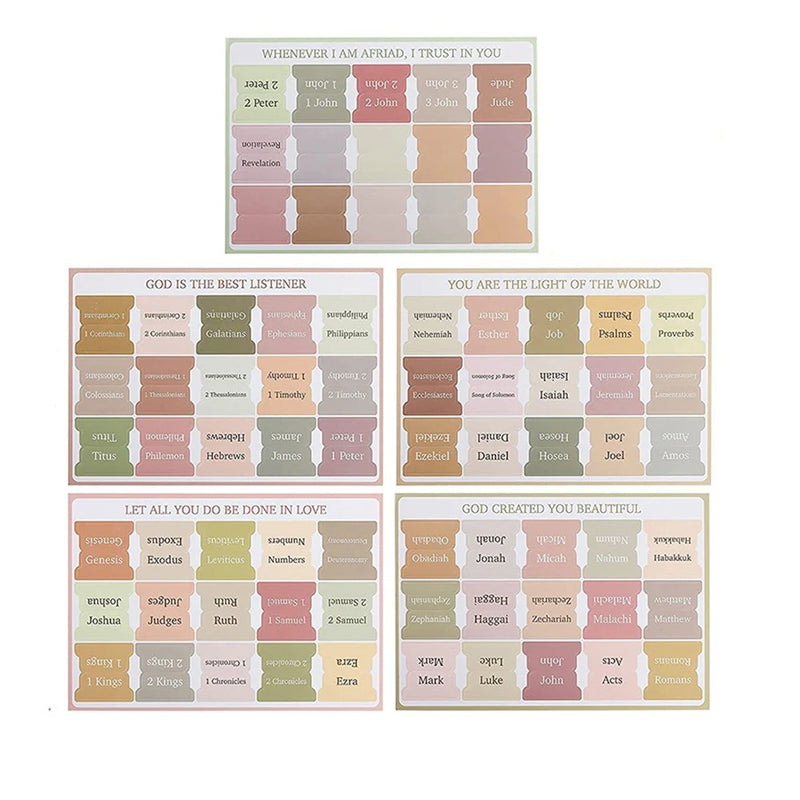 Bible Index Cross Design Label Stickers