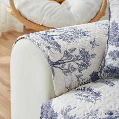 Universal Plant Print Sofa Cover Fabric Piece