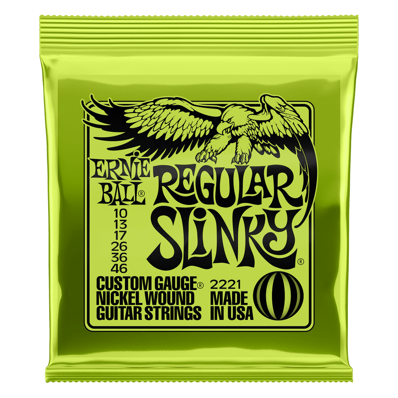 Ernie Ball 10-46 Regular Slinky Nickel Wound Guitar Strings P02221