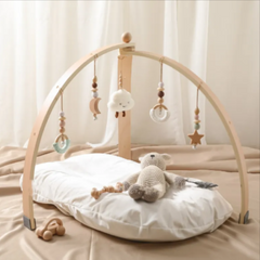 Wooden Baby Fitness Play Gym