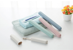 Travel Toothbrush Holder Made from Wheat Straw (Set)