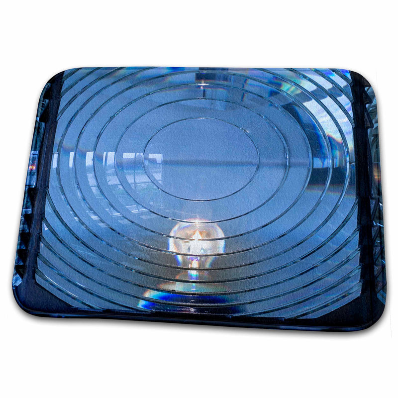 3dRose Fire Island, New York. Antique Fresnel lighthouse beacon 01 - Dish Drying Mats (ddm-251288)
