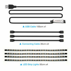 USB 5V RGB LED Strip Light Kit