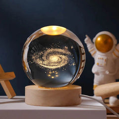 3D Crystal Ball Astronomy Galaxy Solar System