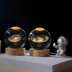 3D Crystal Ball Astronomy Galaxy Solar System