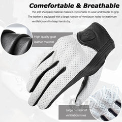 Motorcycle Retro Leather Gloves
