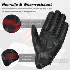 Motorcycle Retro Leather Gloves