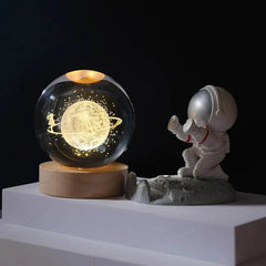 3D Crystal Ball Astronomy Galaxy Solar System