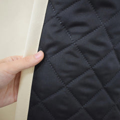 Clearance_Winter Warm Quilted Folder Cotton Curtains for Bedroom 100% Blackout Thick Thermal Curtains Sound Proof Drapes Cold Wi