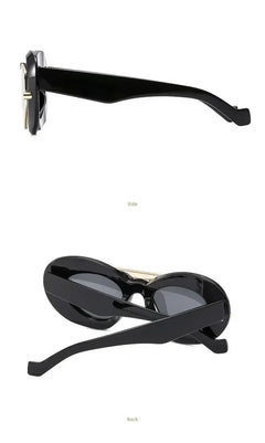 New Y2k Fashion Large Frame Sunglasses Ins Street Shot Cat's Eye Glasses Retro Personality Anti-ultraviolet Sunglasses