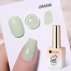 UR SUGAR 15ml Jelly Milky White Translucent Color Gel Polish Semi Permanent UV Gel Nail Art Soak Off Gel Varnish Latest Fashion