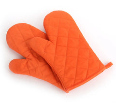 Non Slip Heat Proof Oven Glove | Polyester Cotton Microwave Protector for Baking and BBQ