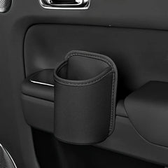 Car Door Cup Holder PU Leather Automotive Black Drink Rack Storage Bin Auto Back Seat Cup Holder Organizer For Car Accessories