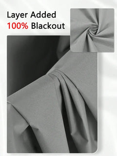 1panel Solid 100% Blackout Curtains with Grommets, Total Privacy Drapes for Bedroom, Living Room, Home Decor,Lightweight Curtain