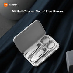 New Original MIJIA Manicure Nail Clippers Pedicure Set Portable Travel Hygiene Kit Stainless Steel Nail Cutter Tool Set -CN