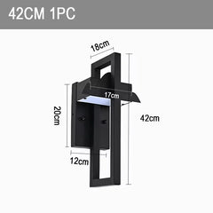 Waterpoof IP65 Wall Light LED Wall Lamp Outdoor 12W Aluminium Corridor Garden Decorative Lighting Modern Exterior Lamps Fixtures
