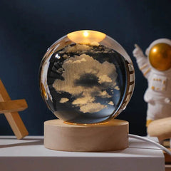 3D Crystal Ball Astronomy Galaxy Solar System