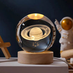 3D Crystal Ball Astronomy Galaxy Solar System
