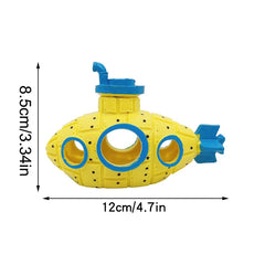 1PC Aquarium Decoration Resin Submarine Ornament Fish Tank Scenic Decoration Shrimp Hideout Submarine Theme Aquarium Decorations