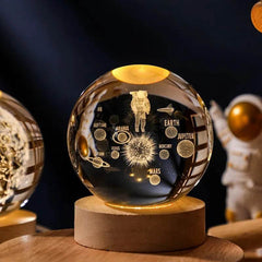 3D Crystal Ball Astronomy Galaxy Solar System