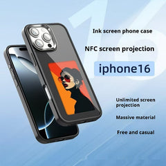 NFC E-Ink 4-Color AI Phone Case for iPhone
