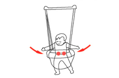 New Infant Fitness Gym with Jump Trainer for Ages 1-4