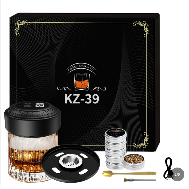 Electric Cocktail Smoking Device with Wood Set