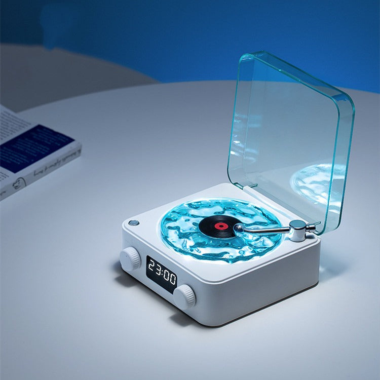 Retro Turntable Bluetooth Speaker with White Noise & RGB
