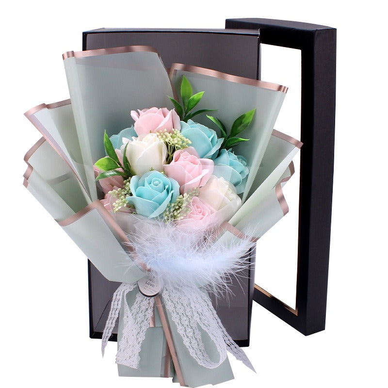 Soap Rose Bouquet Gift Box