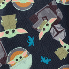 Mando Grogu Navy Boy's Tie