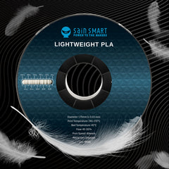 LW-PLA Filament, 1.75mm, Black & White, 1KG, Lightweight Low-Density Active Foaming PLA for 3D Print RC Planes Drone Parts