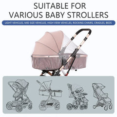 Mosquito Net for Baby Stroller | Summer Insect Shield for Pram and Pushchair