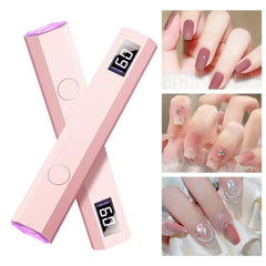YIKOOLIN Convenient Handheld Nail Dryer Lamp UV/LED Nail Curing All Gel Polish Nail Art Tool Nail Art Convenient Nail Lamp