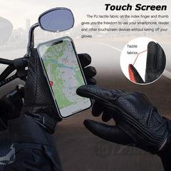 Motorcycle Retro Leather Gloves