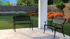 Scarlet Aluminum Patio Bench