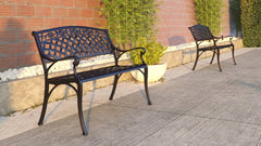 Scarlet Aluminum Patio Bench